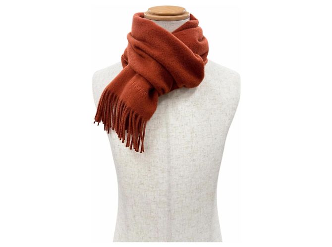 Stola in cashmere marrone Hermès - vista 2