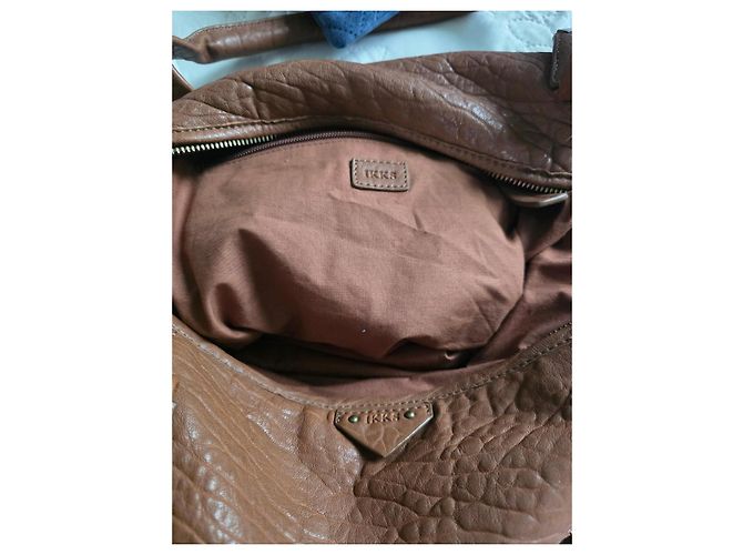 Borsa a mano Ikks in pelle bubble marrone - vista 11