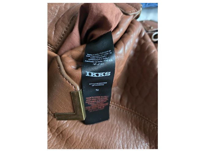 Borsa a mano Ikks in pelle bubble marrone - vista 12