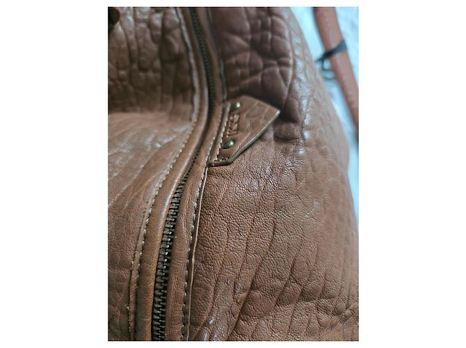 Borsa a mano Ikks in pelle bubble marrone - vista 17