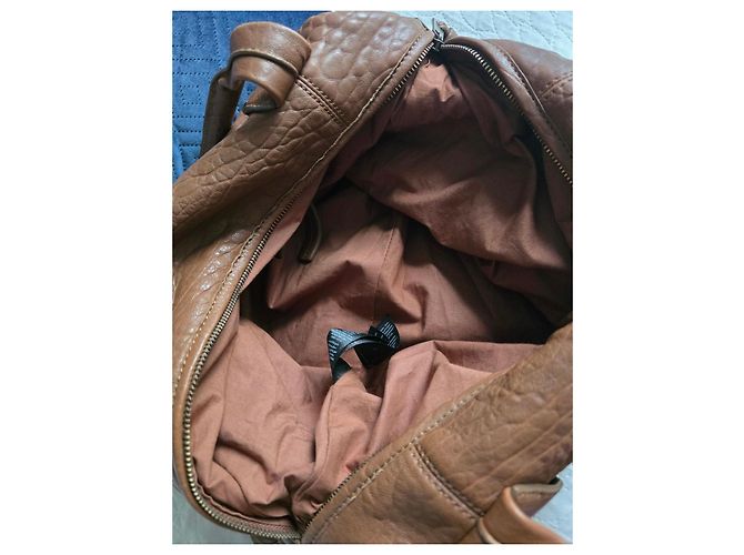 Borsa a mano Ikks in pelle bubble marrone - vista 18
