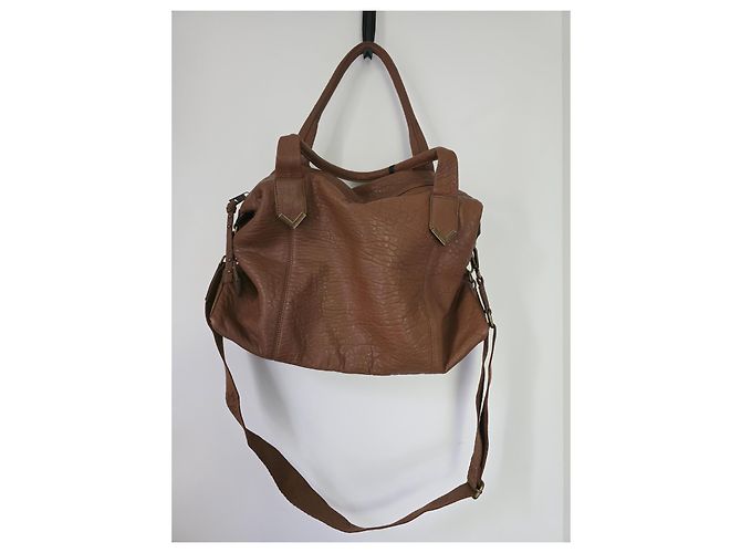Borsa a mano Ikks in pelle bubble marrone - vista 2