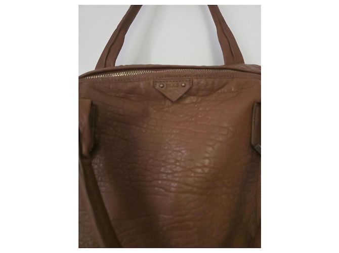 Borsa a mano Ikks in pelle bubble marrone - vista 4