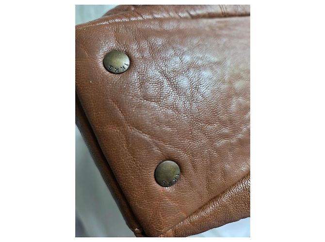 Borsa a mano Ikks in pelle bubble marrone - vista 9