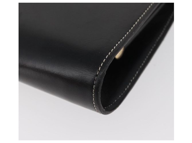 Borsa a Spalla Christian Dior in Pelle Nera e Oro Auth ka3883 Nero D'oro - vista 16