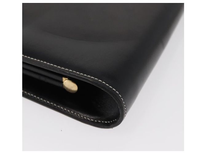 Borsa a Spalla Christian Dior in Pelle Nera e Oro Auth ka3883 Nero D'oro - vista 9