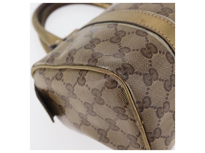Borsa a Mano GG Crystal Gucci Beige Oro 193604 Auth mr2357 D'oro - vista 15