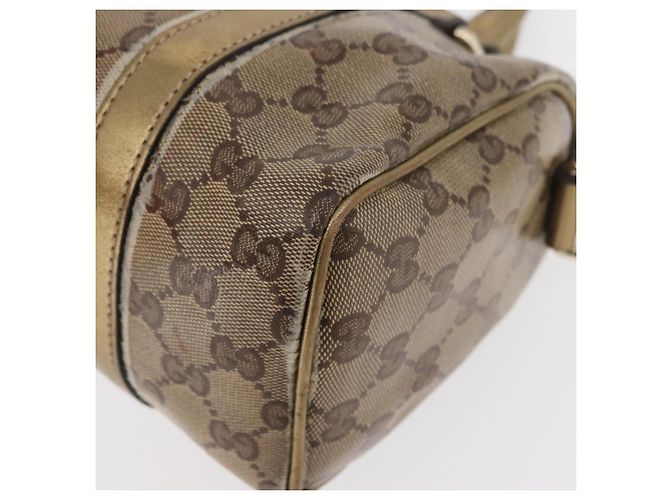 Borsa a Mano GG Crystal Gucci Beige Oro 193604 Auth mr2357 D'oro - vista 16
