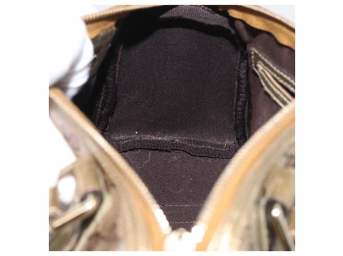 Borsa a Mano GG Crystal Gucci Beige Oro 193604 Auth mr2357 D'oro - vista 20