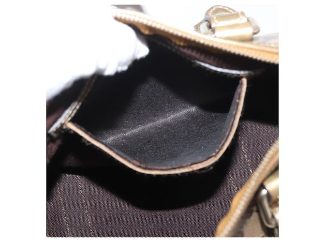 Borsa a Mano GG Crystal Gucci Beige Oro 193604 Auth mr2357 D'oro - vista 21