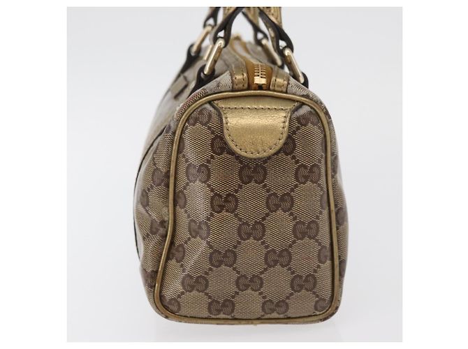Borsa a Mano GG Crystal Gucci Beige Oro 193604 Auth mr2357 D'oro - vista 3