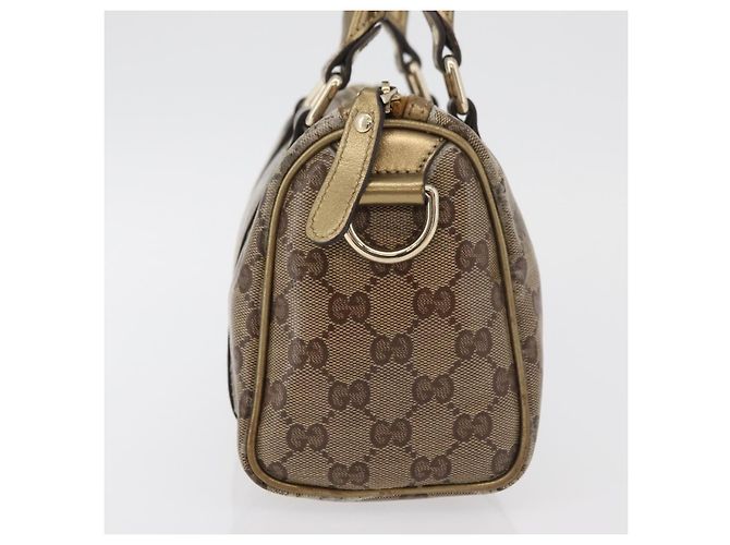 Borsa a Mano GG Crystal Gucci Beige Oro 193604 Auth mr2357 D'oro - vista 4