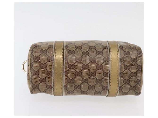 Borsa a Mano GG Crystal Gucci Beige Oro 193604 Auth mr2357 D'oro - vista 5