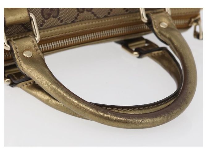 Borsa a Mano GG Crystal Gucci Beige Oro 193604 Auth mr2357 D'oro - vista 7