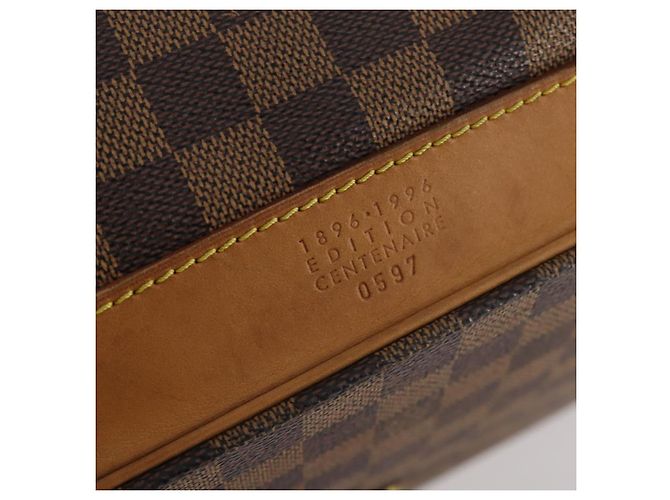 LOUIS VUITTON Bolsa Boston 45 Damier Ebene 100º Aniversário N41160 LV Auth mr2279 - vista 19