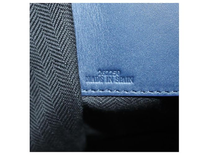 LOEWE Ghibli Collaborazione Hammock Piccola Borsa in Pelle Blu Navy Auth yk20214SM - vista 11
