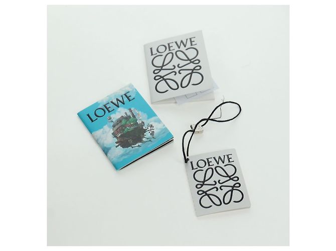 LOEWE Ghibli Collaborazione Hammock Piccola Borsa in Pelle Blu Navy Auth yk20214SM - vista 12
