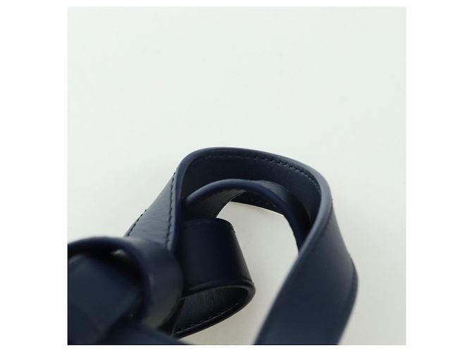 LOEWE Ghibli Collaborazione Hammock Piccola Borsa in Pelle Blu Navy Auth yk20214SM - vista 14