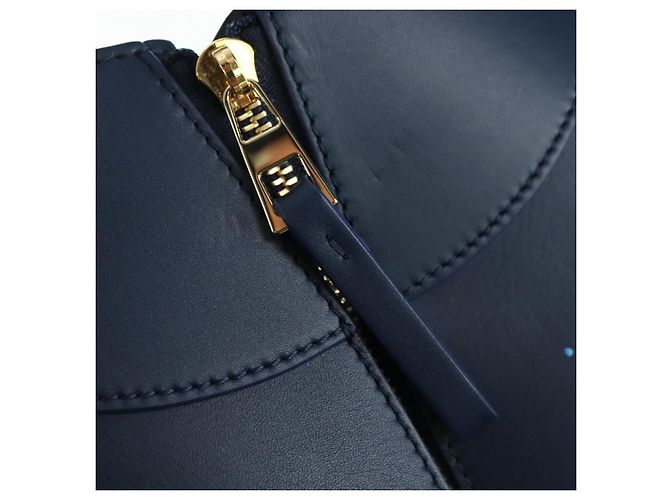 LOEWE Ghibli Collaborazione Hammock Piccola Borsa in Pelle Blu Navy Auth yk20214SM - vista 24