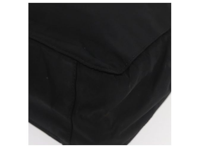 PRADA Borsa a mano in nylon nero argento Auth 175269 - vista 14