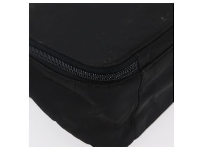 PRADA Borsa a mano in nylon nero argento Auth 175269 - vista 15
