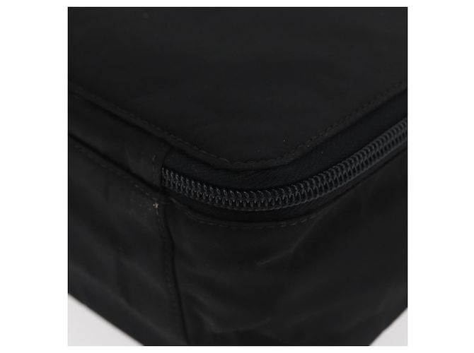 PRADA Borsa a mano in nylon nero argento Auth 175269 - vista 16