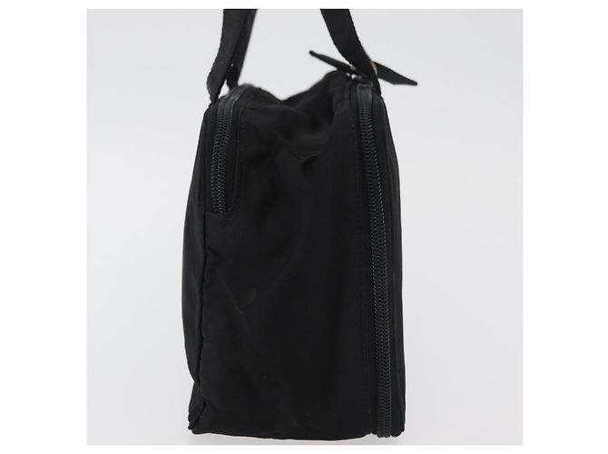 PRADA Borsa a mano in nylon nero argento Auth 175269 - vista 3