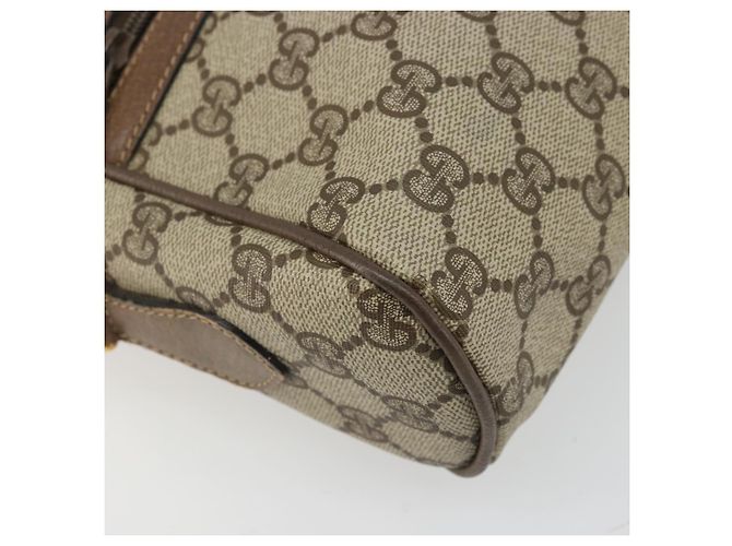 Gucci Borsa a Spalla GG Supreme PVC Beige Oro 24 02 005 Auth BA12105 D'oro - vista 15