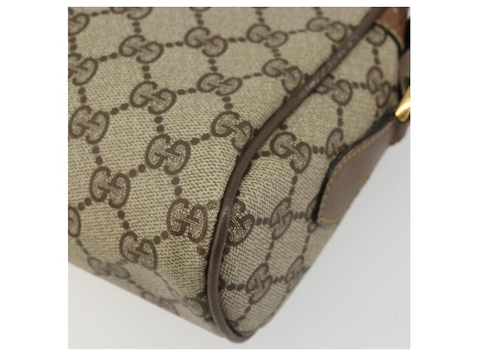 Gucci Borsa a Spalla GG Supreme PVC Beige Oro 24 02 005 Auth BA12105 D'oro - vista 16