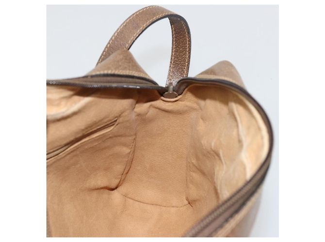 Gucci Borsa a Spalla GG Supreme PVC Beige Oro 24 02 005 Auth BA12105 D'oro - vista 20
