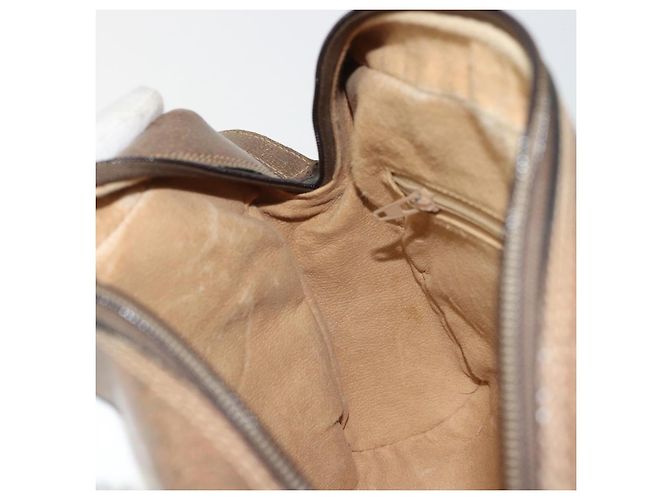 Gucci Borsa a Spalla GG Supreme PVC Beige Oro 24 02 005 Auth BA12105 D'oro - vista 21