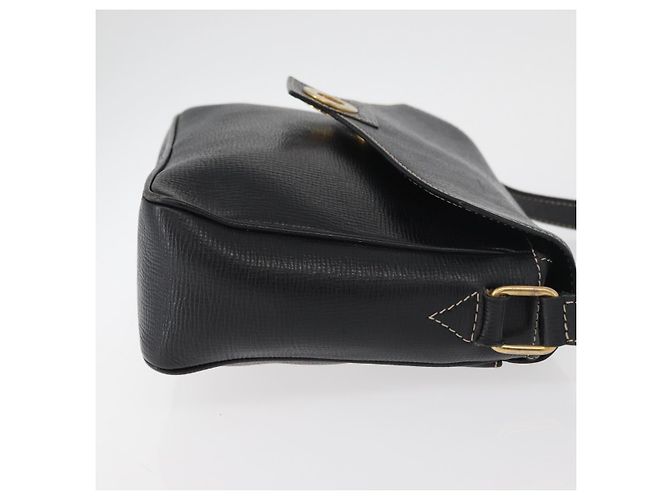 Céline Borsa a Spalla CELINE Circle in Pelle Nera e Oro Auth YKZ1232A Nero D'oro - vista 3