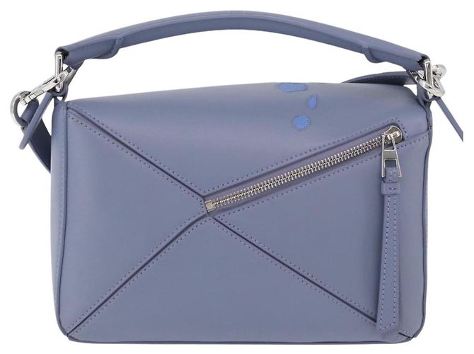 LOEWE - Borsa Puzzle Ghibli Castello Errante di Howl Calcifer 2way Blu Auth 158612SM Argento Blu chiaro - vista 2