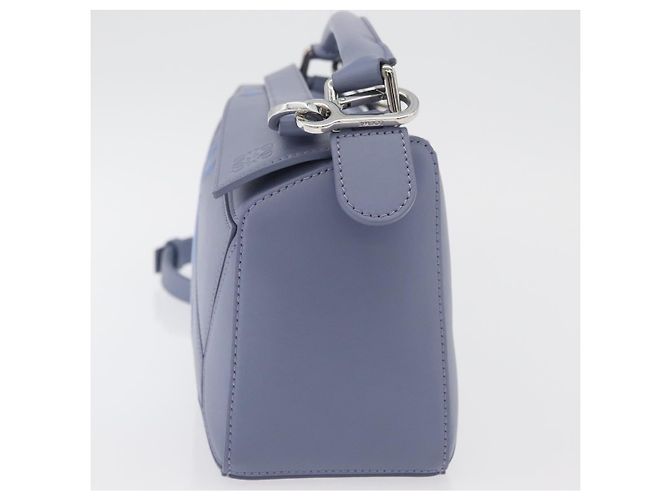 LOEWE - Borsa Puzzle Ghibli Castello Errante di Howl Calcifer 2way Blu Auth 158612SM Argento Blu chiaro - vista 3