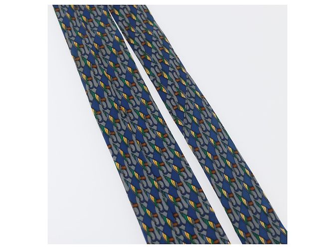 Hermès HERMES Necktie Silk Blue Auth 174885A - view 12