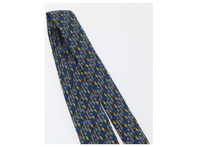 Hermès HERMES Necktie Silk Blue Auth 174885A - view 13