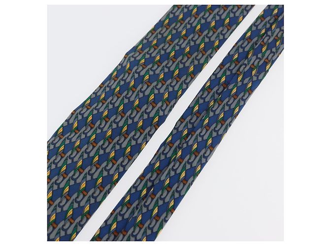 Hermès HERMES Necktie Silk Blue Auth 174885A - view 5