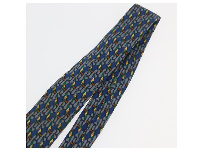 Hermès HERMES Necktie Silk Blue Auth 174885A - view 7