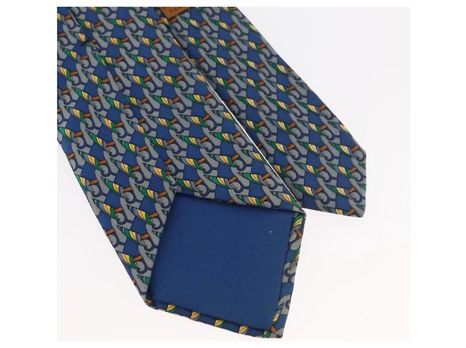 Hermès HERMES Necktie Silk Blue Auth 174885A - view 9