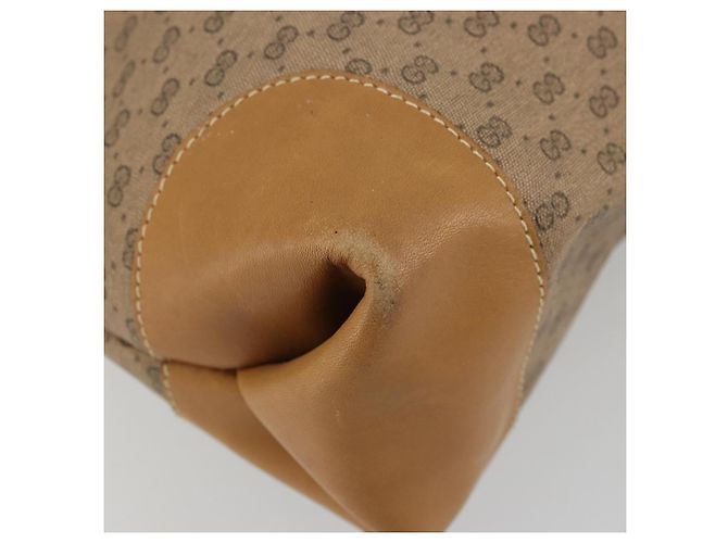 Borsa Sherry Line in PVC Beige Micro GG Supreme Web di GUCCI 002 904 0131 Auth 175744 D'oro - vista 14
