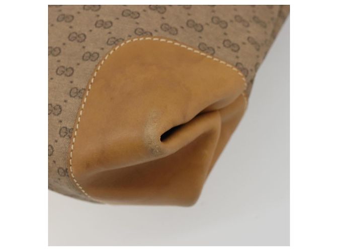 Borsa Sherry Line in PVC Beige Micro GG Supreme Web di GUCCI 002 904 0131 Auth 175744 D'oro - vista 9