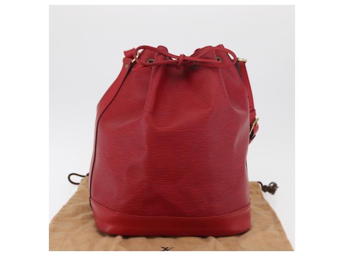 LOUIS VUITTON Borsa a Spalla Epi Noe Rossa M44007 LV Auth 157474 Rosso - vista 12