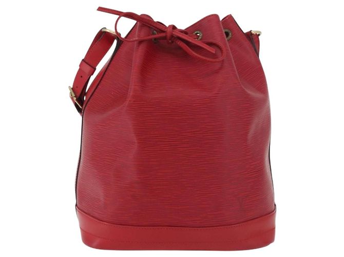 LOUIS VUITTON Borsa a Spalla Epi Noe Rossa M44007 LV Auth 157474 Rosso - vista 13