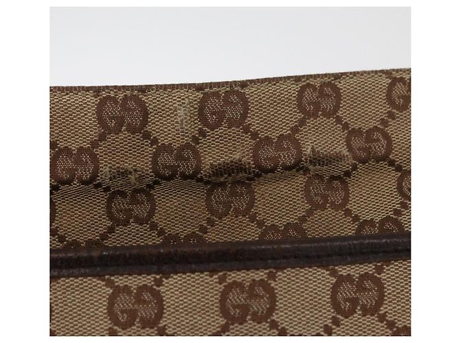 Borsa a Spalla GG Canvas Gucci Beige Argento 122791 Auth ka4032 - vista 9