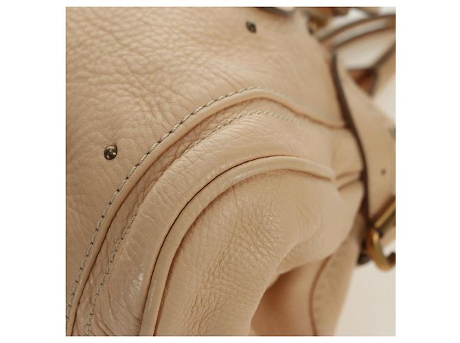 Chloé Borsa a mano Chloe Paddington in pelle beige oro argento autentica am11351SAV D'oro - vista 15