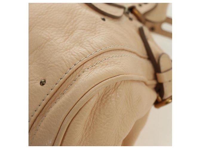 Chloé Borsa a mano Chloe Paddington in pelle beige oro argento autentica am11351SAV D'oro - vista 17