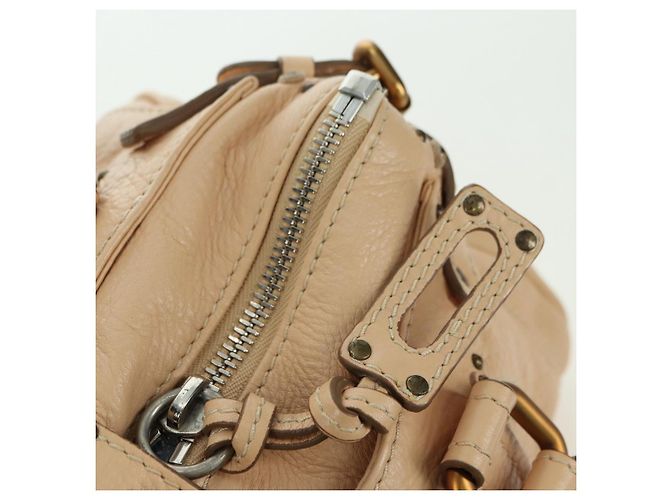 Chloé Borsa a mano Chloe Paddington in pelle beige oro argento autentica am11351SAV D'oro - vista 20