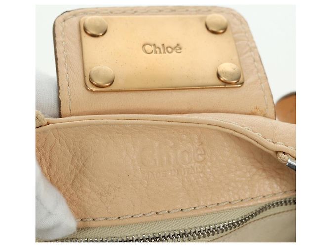 Chloé Borsa a mano Chloe Paddington in pelle beige oro argento autentica am11351SAV D'oro - vista 21