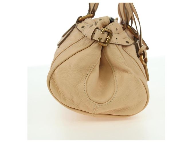 Chloé Borsa a mano Chloe Paddington in pelle beige oro argento autentica am11351SAV D'oro - vista 4