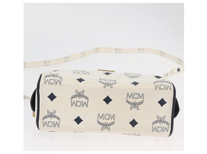 Borsa MCM Vicetos Logogram in pelle PVC 2 in 1 bianco oro Auth 176581 D'oro - vista 5